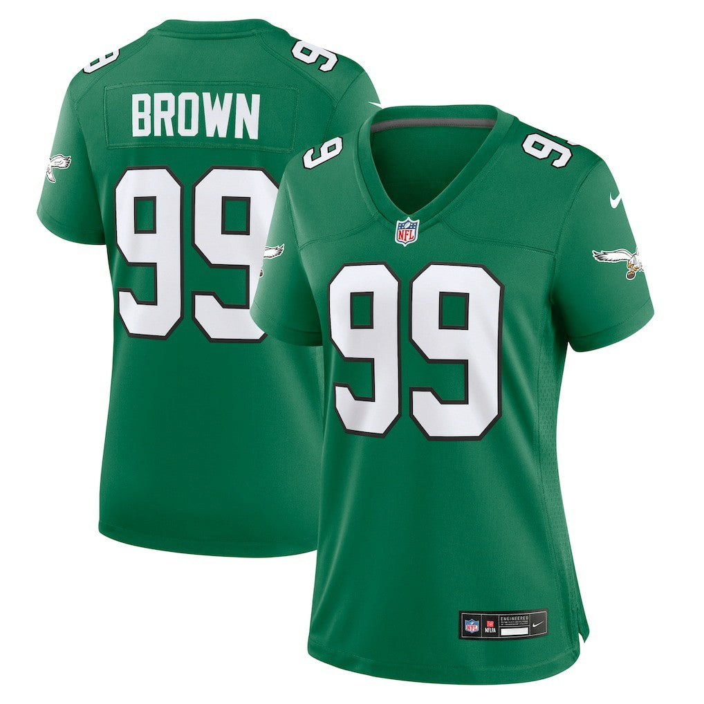 Jerome Brown Philadelphia Eagles Women's Alternate Game Jersey - Kelly Green sale