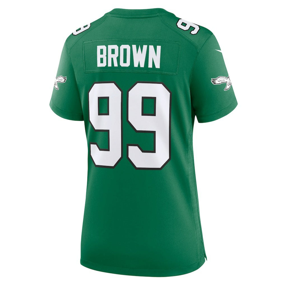 Jerome Brown Philadelphia Eagles Women's Alternate Game Jersey - Kelly Green sale