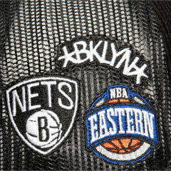 Brooklyn Nets Times Up Classic Script Cord Trucker Hat - Black on sale