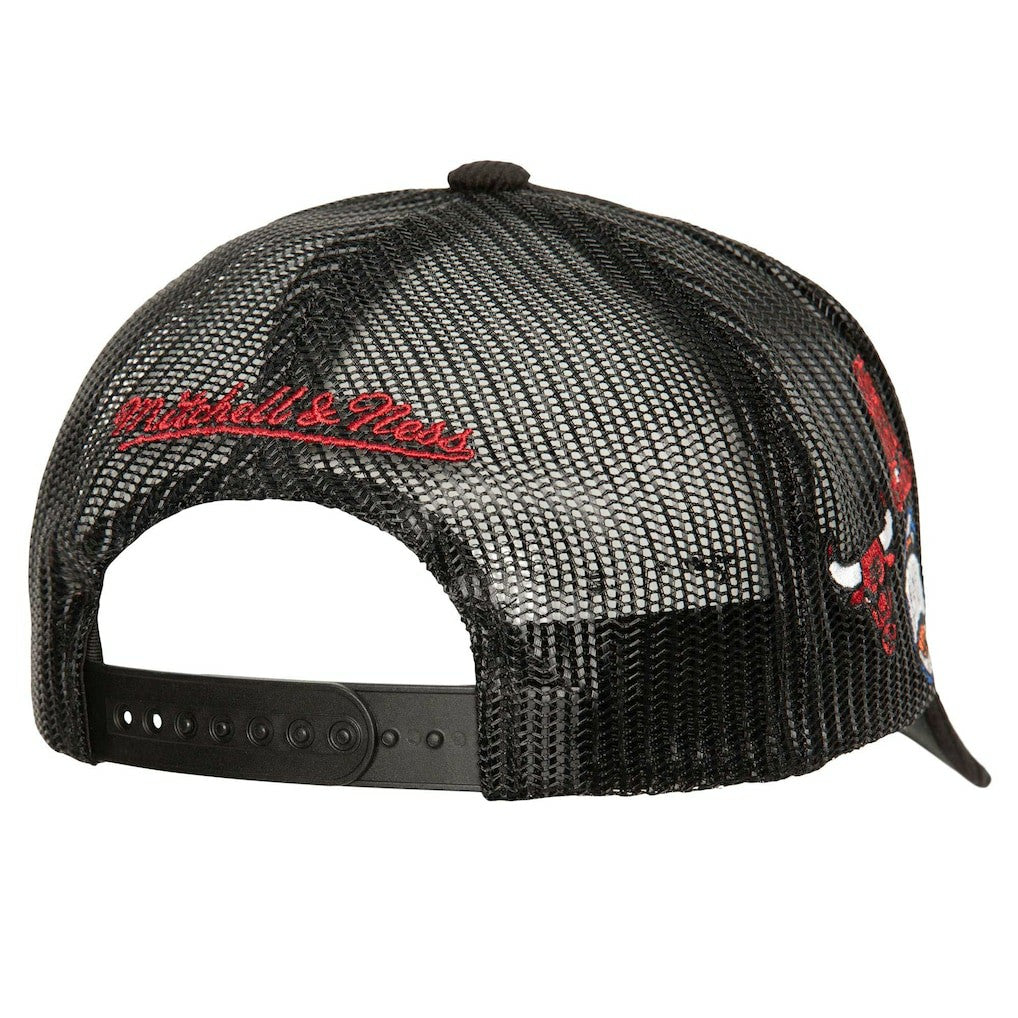 Chicago Bulls Times Up Classic Script Cord Trucker Hat - Black on sale