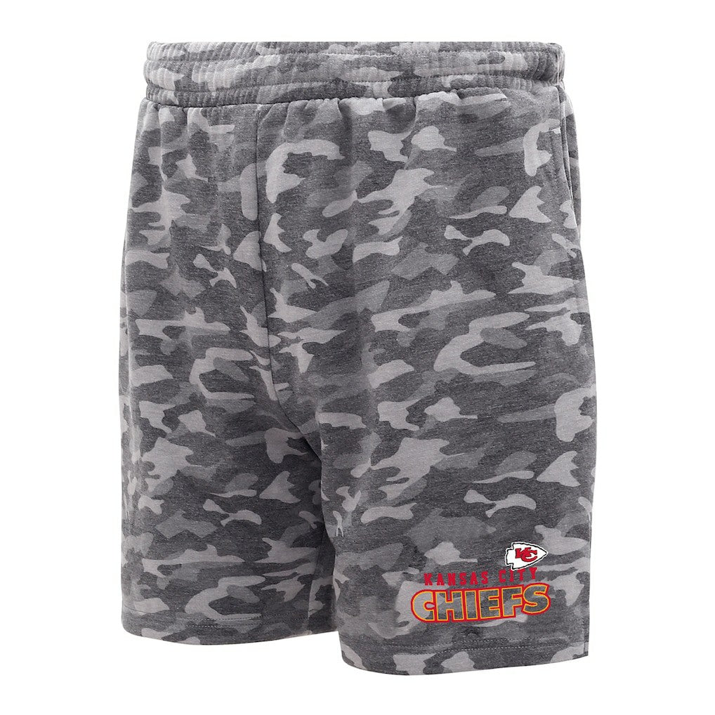 Kansas City Chiefs Concepts Sport Biscayne Camo Shorts - Charcoal sale