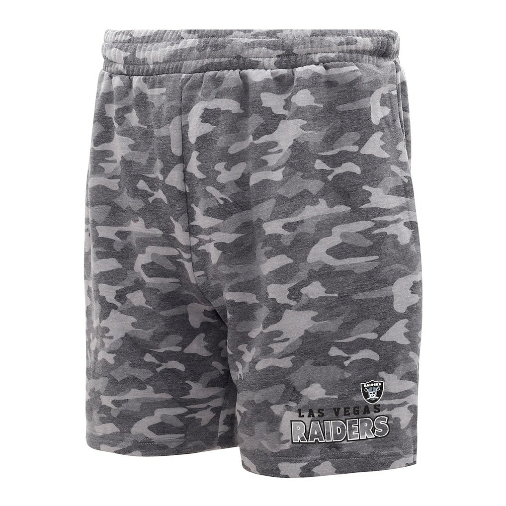 Las Vegas Raiders Concepts Sport Biscayne Camo Shorts - Charcoal online