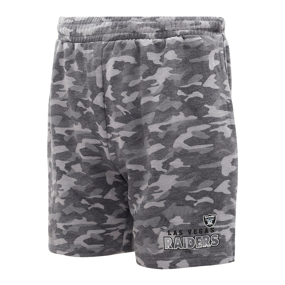 Las Vegas Raiders Concepts Sport Biscayne Camo Shorts - Charcoal online