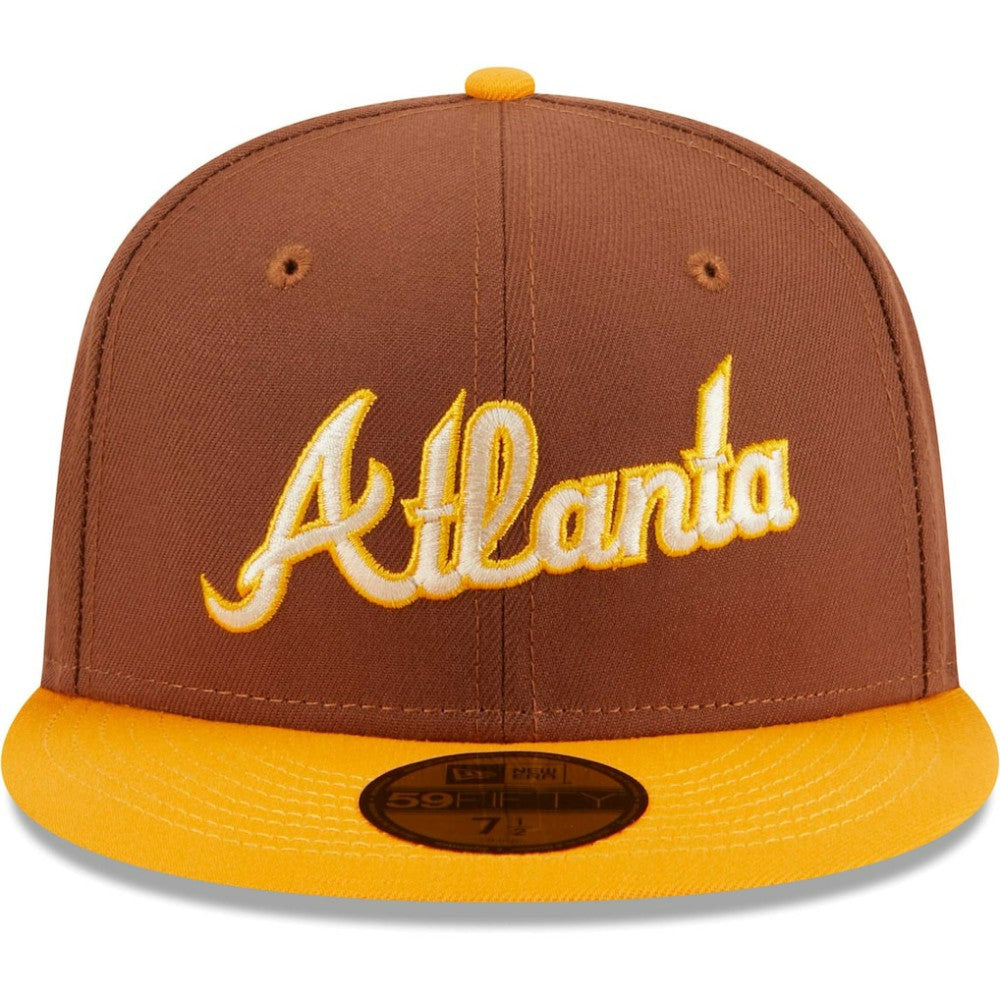 Atlanta Braves Tiramisu  59FIFTY Fitted Hat Brown