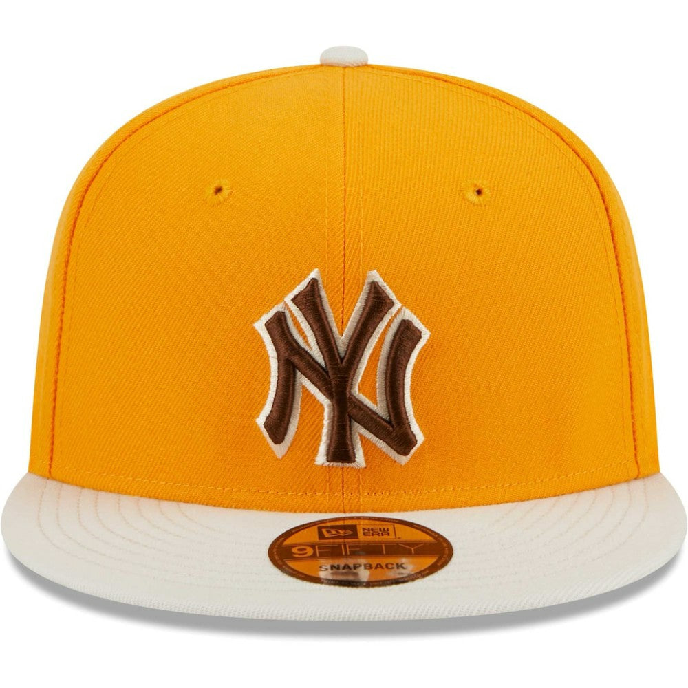 New York Yankees Tiramisu  9FIFTY Snapback Hat Gold