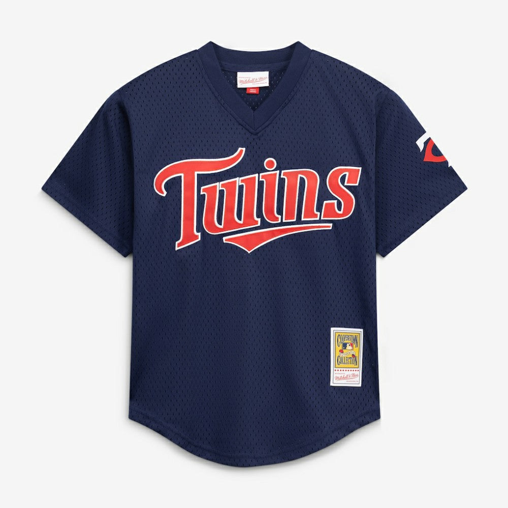 David Ortiz Minnesota Twins Youth Cooperstown Collection Mesh Batting Practice Jersey Navy