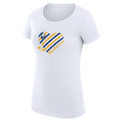 Buffalo Sabres G-III 4Her by Carl Banks Women's Super-Slim Fit Lightweight Heart T-Shirt - White T-shirts