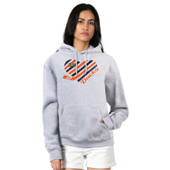 Anaheim Ducks G-III 4Her by Carl Banks Women's Heart Pullover Hoodie - Heather Gray Hoodies