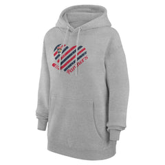 Florida Panthers G-III 4Her by Carl Banks Women's Heart Pullover Hoodie - Heather Gray Hoodies