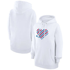 Colorado Avalanche G-III 4Her by Carl Banks Women's Heart Pullover Hoodie - White Hoodies