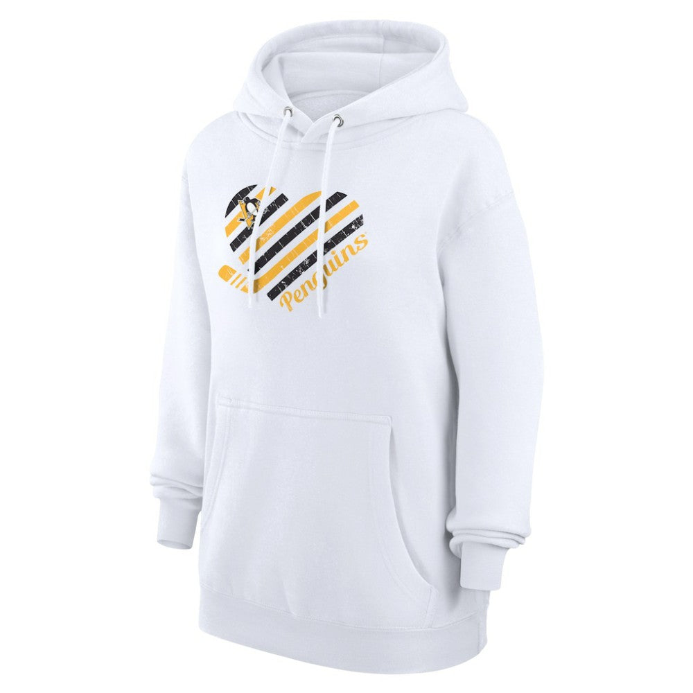 Pittsburgh Penguins G-III 4Her by Carl Banks Women's Heart Pullover Hoodie - White Hoodies