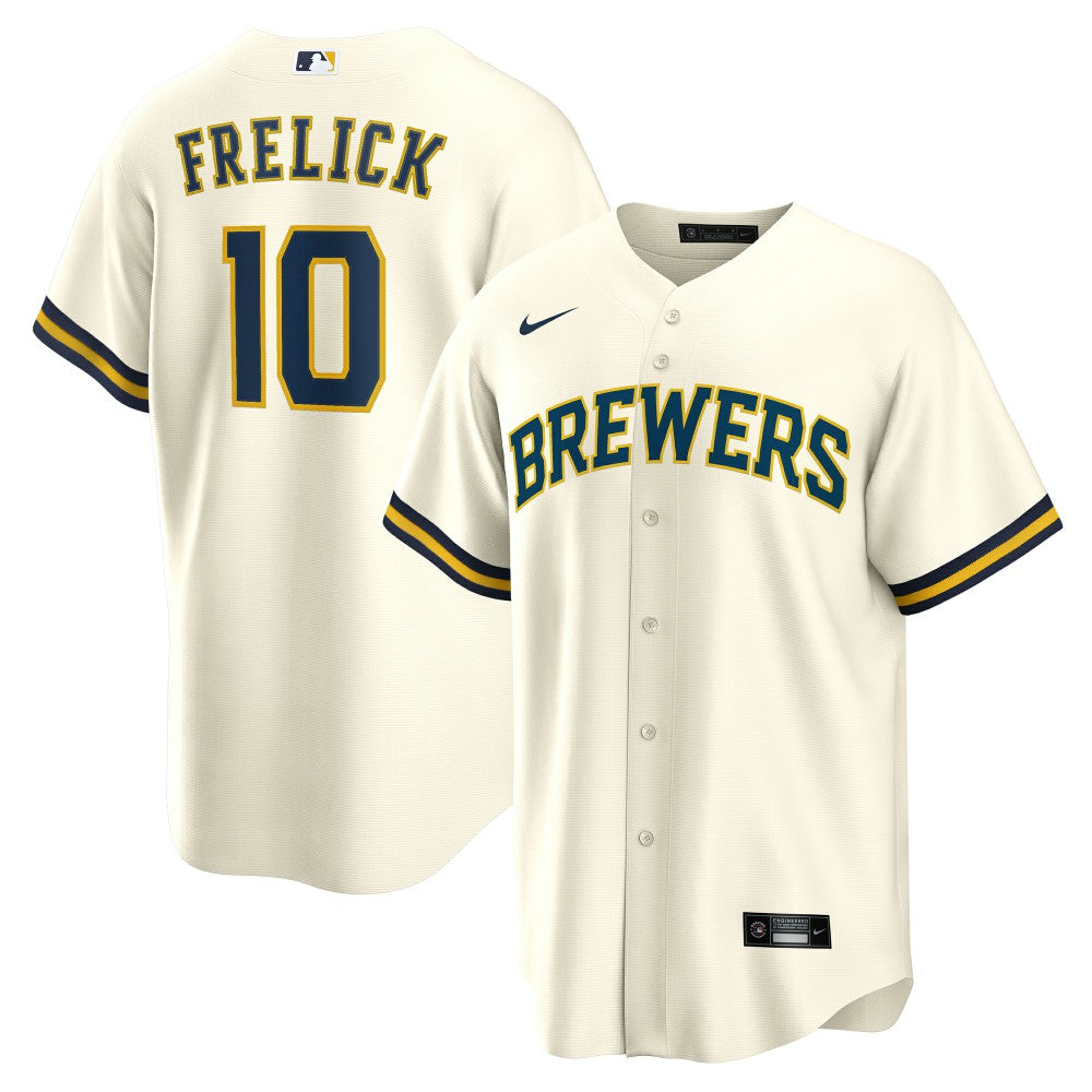 Sal Frelick Milwaukee Brewers Home Replica Player Jersey Cream
