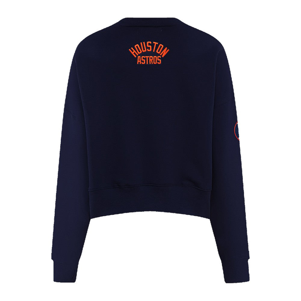 Houston Astros Pro Standard Women's Painted Sky Pullover Sweatshirt Navy