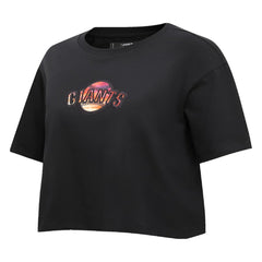 San Francisco Giants Pro Standard Women's Painted Sky Boxy Cropped T-Shirt Black