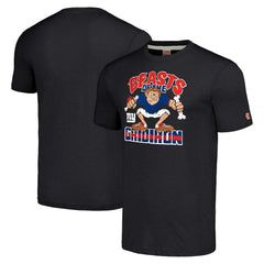 New York Giants Homage Unisex Monsters of the Gridiron Halloween Tri-Blend T-Shirt - Charcoal for sale