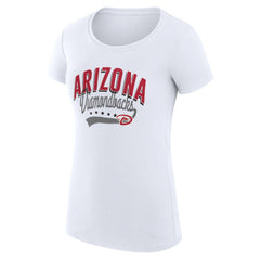 Arizona Diamondbacks G-III 4Her by Carl Banks Women's Super-Slim Fit Lightweight Filigree Team T-Shirt White