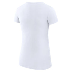 Miami Marlins G-III 4Her by Carl Banks Women's Super-Slim Fit Lightweight Filigree Team T-Shirt White