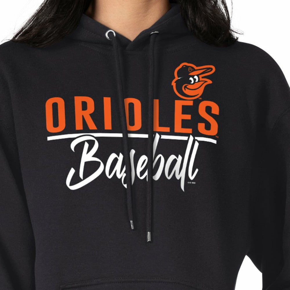 Baltimore Orioles G-III 4Her by Carl Banks Women's Team Fleece Pullover Hoodie Black