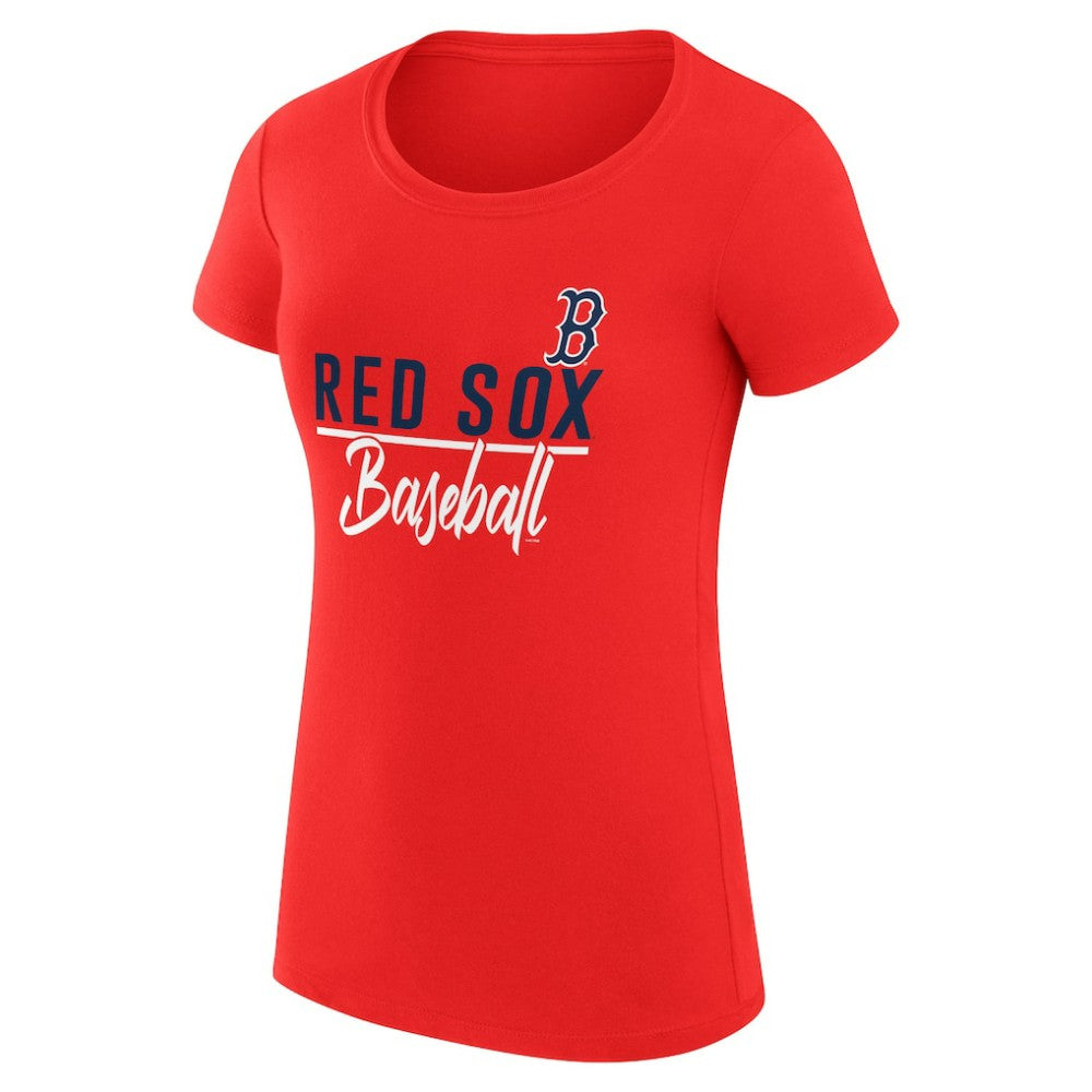 Boston Red Sox G-III 4Her by Carl Banks Women's Super-Slim Fit Lightweight Team Graphic T-Shirt Red
