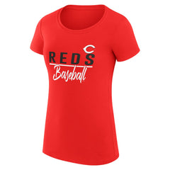 Cincinnati Reds G-III 4Her by Carl Banks Women's Super-Slim Fit Lightweight Team Graphic T-Shirt Red