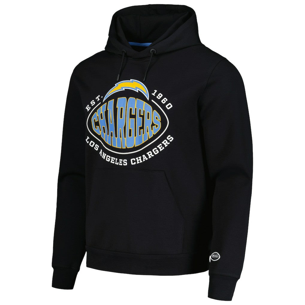 Los Angeles Chargers BOSS X NFL Touchback Pullover Hoodie - Black outlet