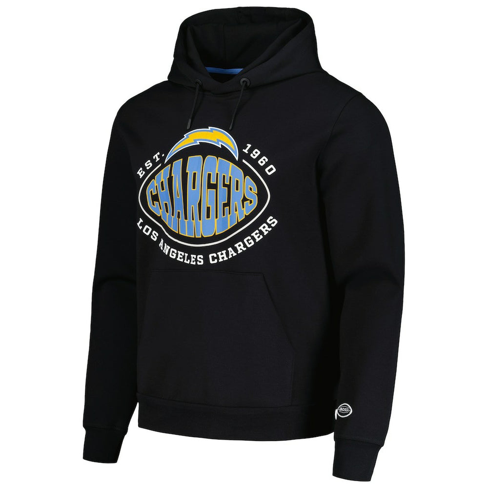 Los Angeles Chargers BOSS X NFL Touchback Pullover Hoodie - Black outlet