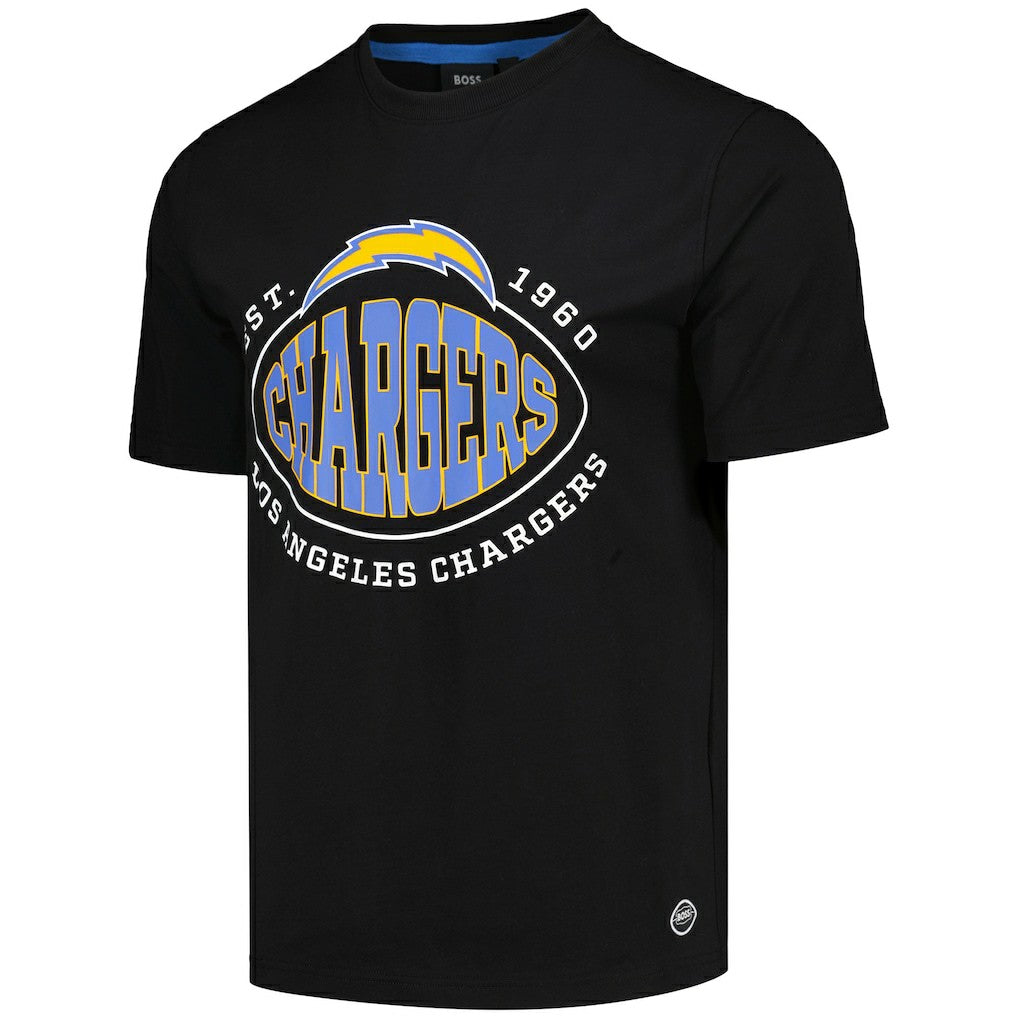 Los Angeles Chargers BOSS X NFL Trap T-Shirt - Black outlet