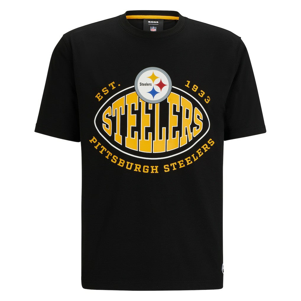 Pittsburgh Steelers BOSS X NFL Trap T-Shirt - Black sale