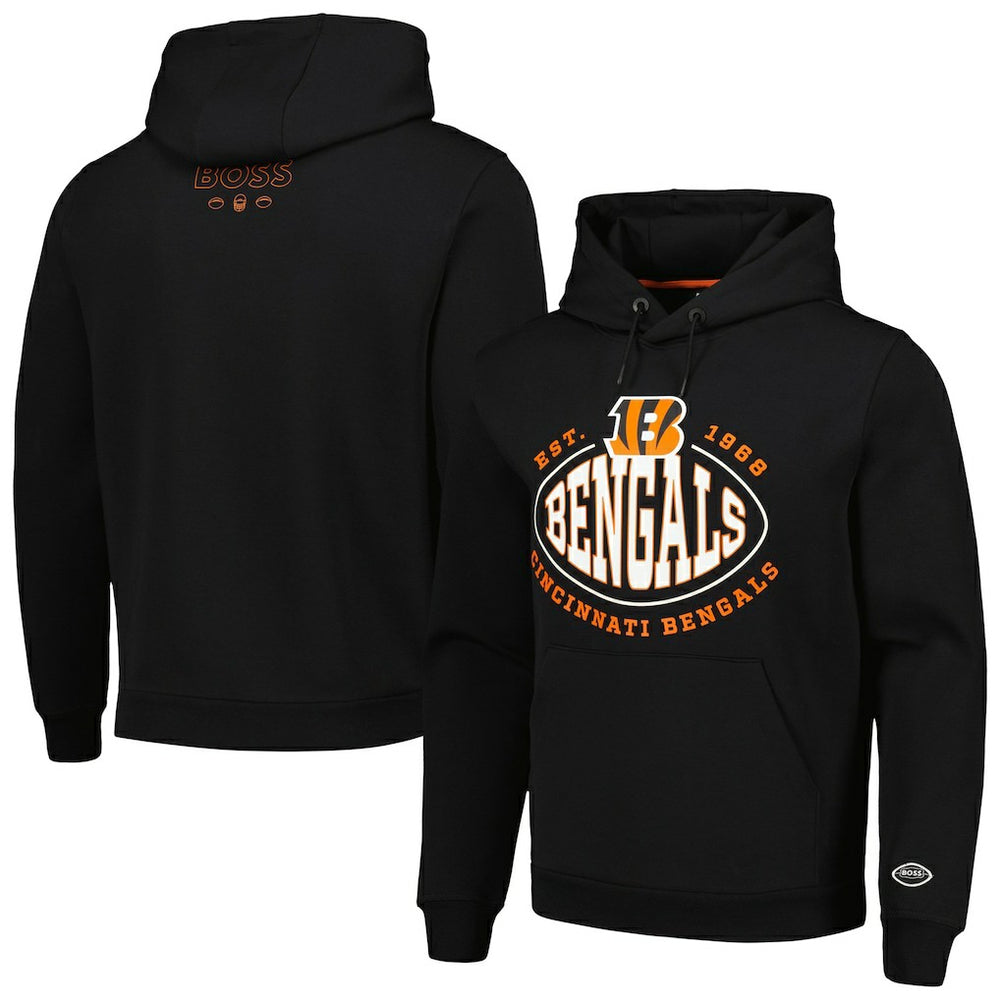 Cincinnati Bengals BOSS X NFL Touchback Pullover Hoodie - Black on sale