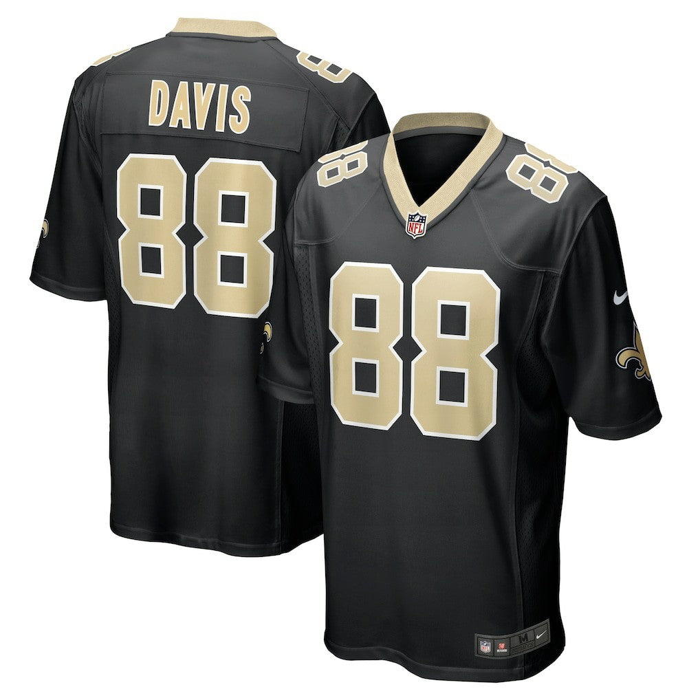 Shaquan Davis New Orleans Saints Game Jersey - Black for sale