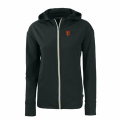San Francisco Giants Cutter & Buck Women's Daybreak Eco Recycled Full-Zip Hoodie Black