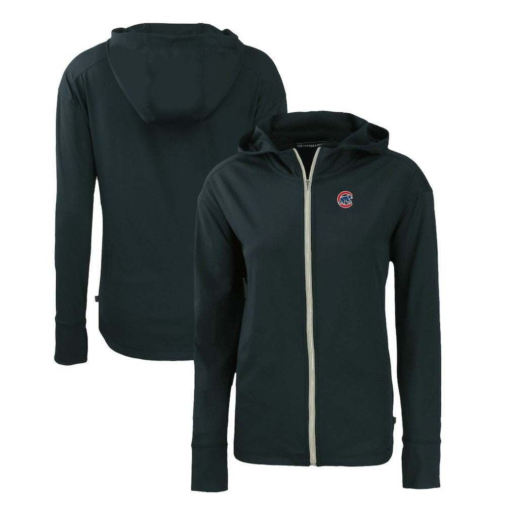 Chicago Cubs Cutter & Buck Women's Daybreak Eco Recycled Full-Zip Hoodie Navy