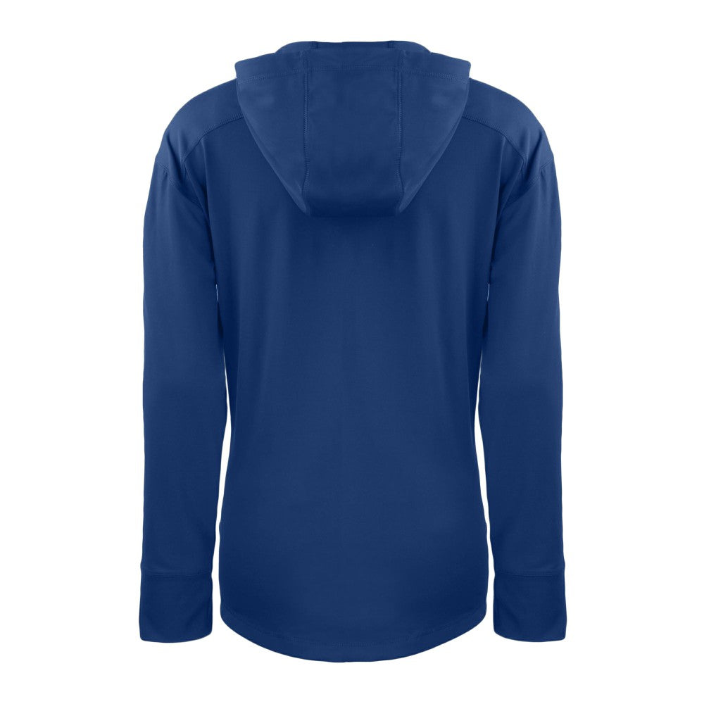 Kansas City Royals Cutter & Buck Women's Daybreak Eco Recycled Half-Zip Hoodie Royal