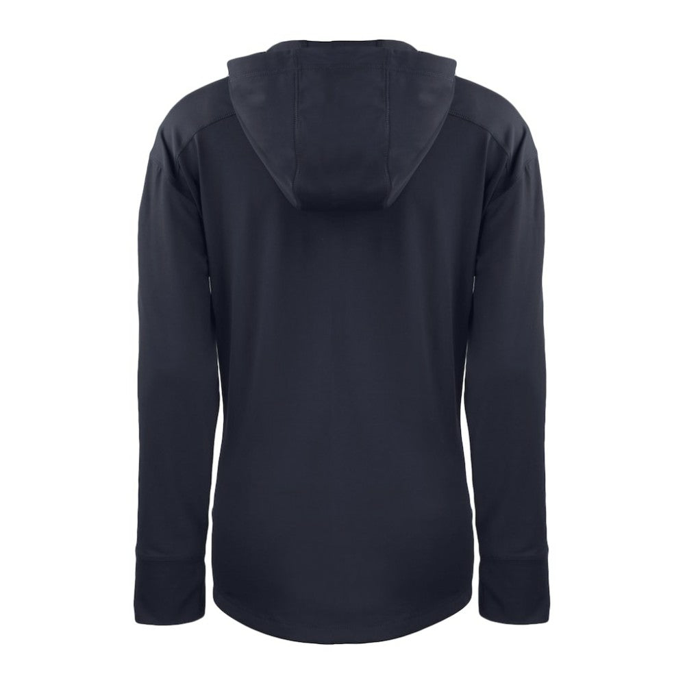 Atlanta Braves Cutter & Buck Women's Daybreak Eco Recycled Half-Zip Hoodie Navy