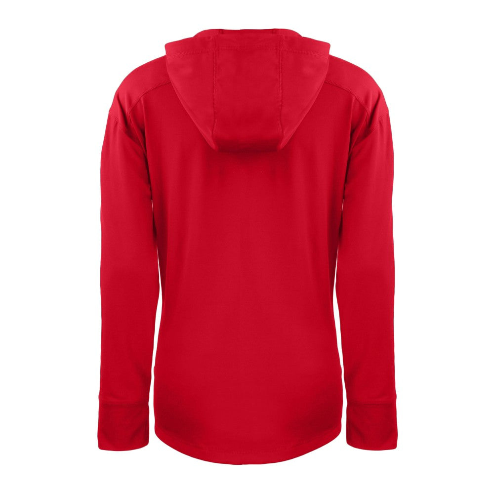 Cincinnati Reds Cutter & Buck Women's Daybreak Eco Recycled Half-Zip Hoodie Red