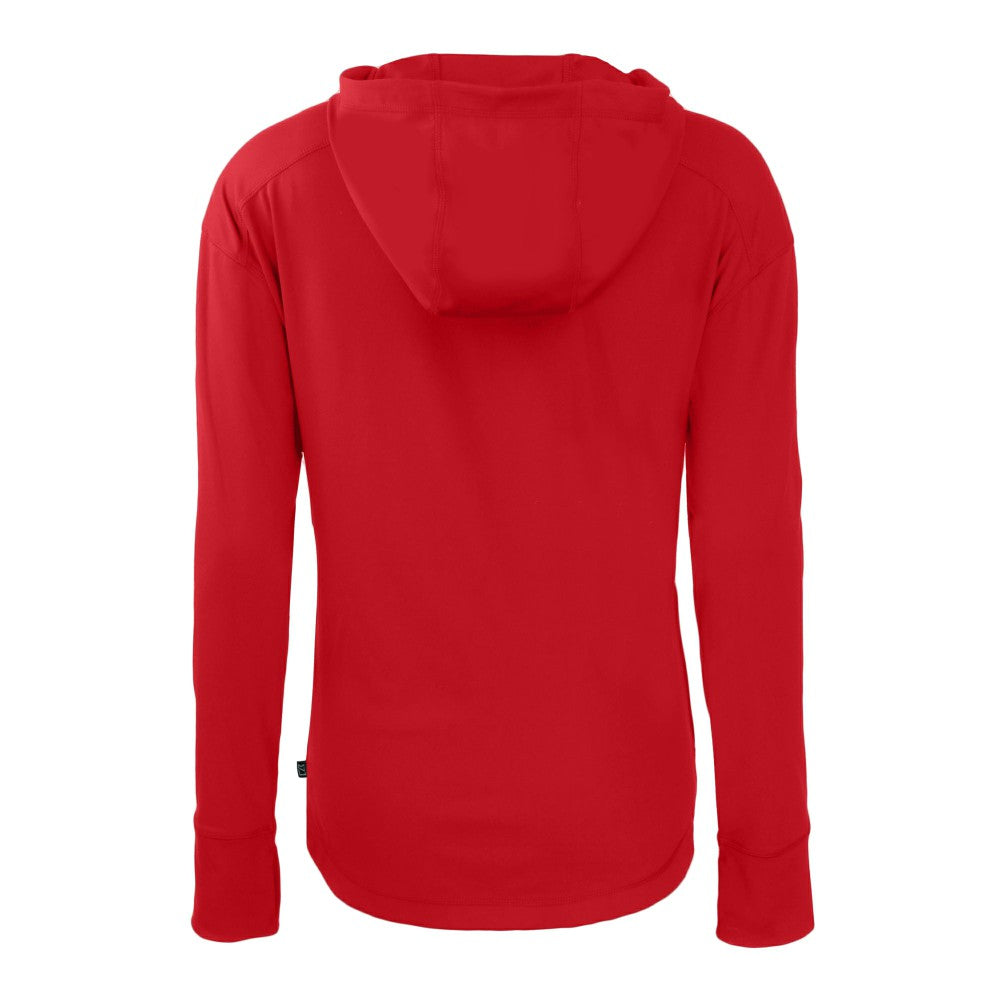 Cleveland Guardians Cutter & Buck Women's Daybreak Eco Recycled Full-Zip Hoodie Red