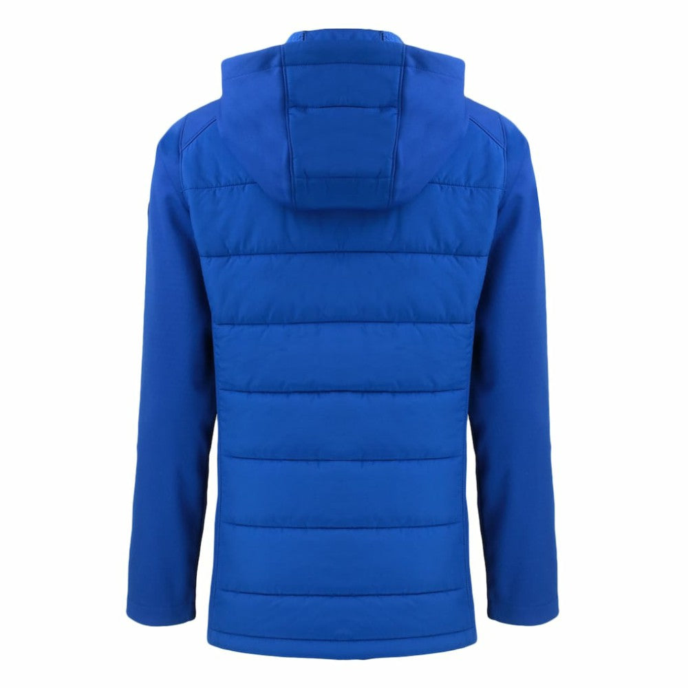 Los Angeles Dodgers Cutter & Buck Women's Evoke Hybrid Eco Softshell Recycled Full-Zip Hoodie Jacket Royal