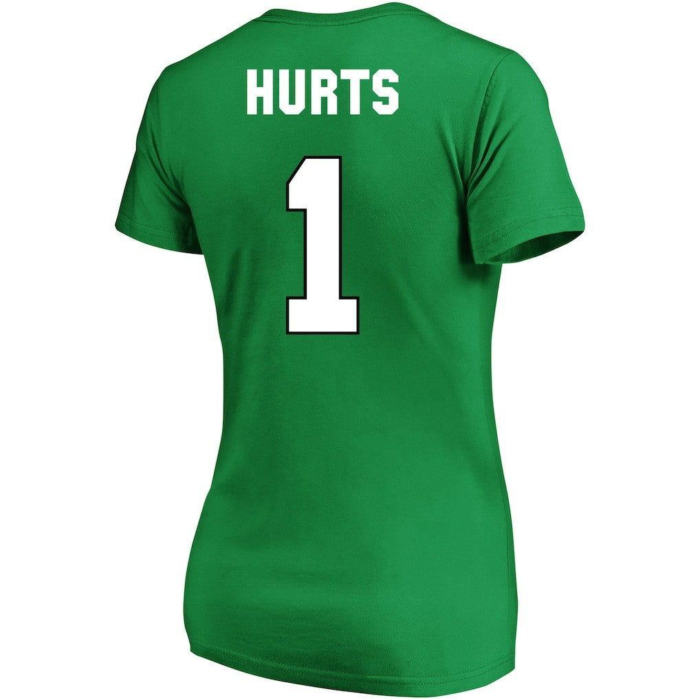 Jalen Hurts Philadelphia Eagles Women's Plus Size Fair Catch Name & Number Scoop Neck T-Shirt - Kelly Green cheap