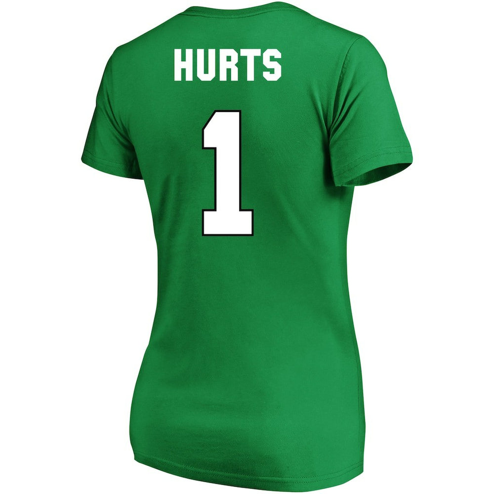 Jalen Hurts Philadelphia Eagles Women's Plus Size Fair Catch Name & Number Scoop Neck T-Shirt - Kelly Green cheap