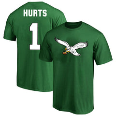 Jalen Hurts Philadelphia Eagles Big & Tall Player Name & Number T-Shirt - Kelly Green online