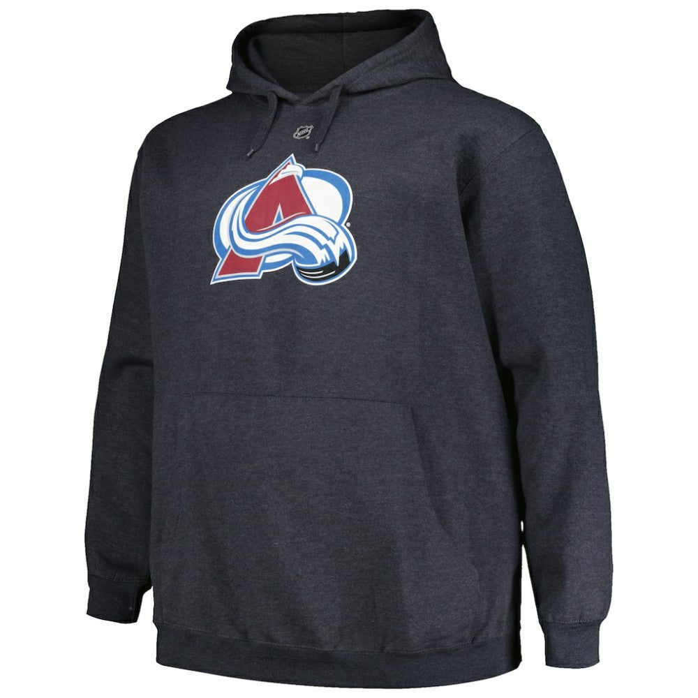 Nathan MacKinnon Colorado Avalanche Profile Big & Tall Name & Number Pullover Hoodie - Charcoal Hoodies