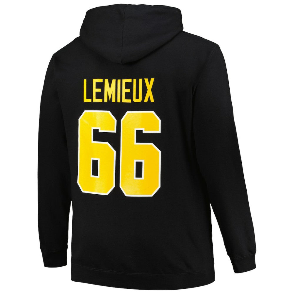 Mario Lemieux Pittsburgh Penguins Mitchell & Ness Name & Number Pullover Hoodie - Black Hoodies