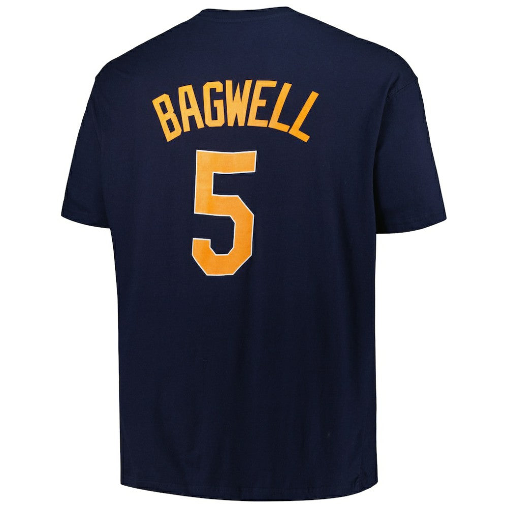 Jeff Bagwell Houston Astros Profile Big & Tall Cooperstown Collection Player Name & Number T-Shirt Navy