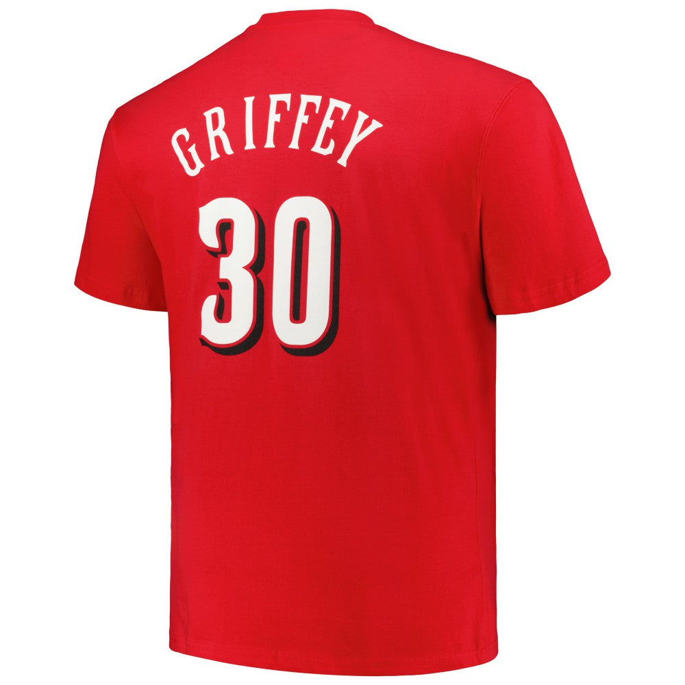Ken Griffey Cincinnati Reds Profile Big & Tall Cooperstown Collection Player Name & Number T-Shirt Red