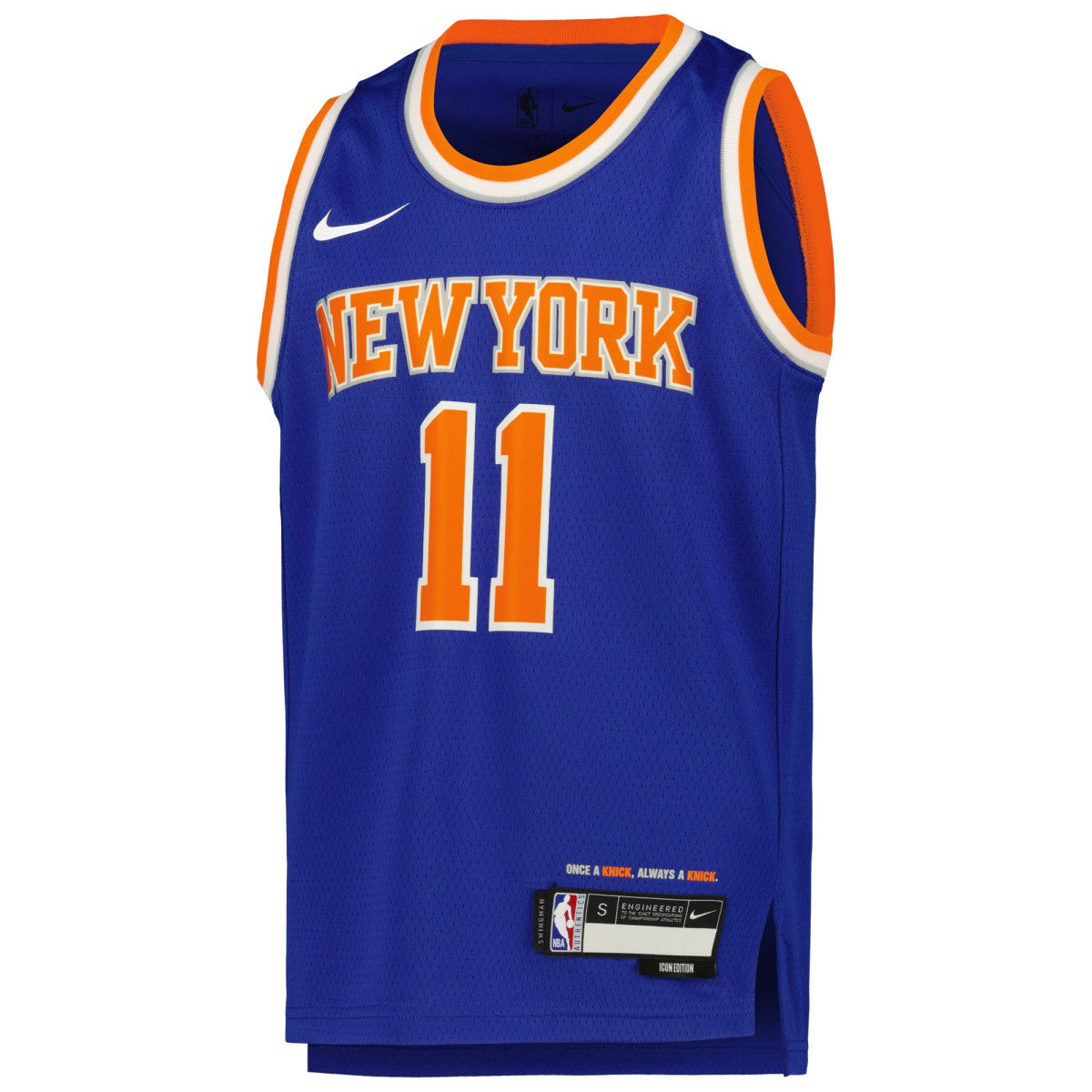 Jalen Brunson New York Knicks Youth Swingman Jersey - Icon Edition - Blue sale