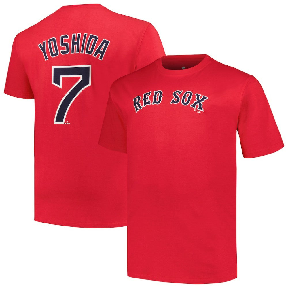 Masataka Yoshida Boston Red Sox Big & Tall Name & Number T-Shirt Red