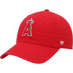 Los Angeles Angels Youth Clean Up Adjustable Hat Red