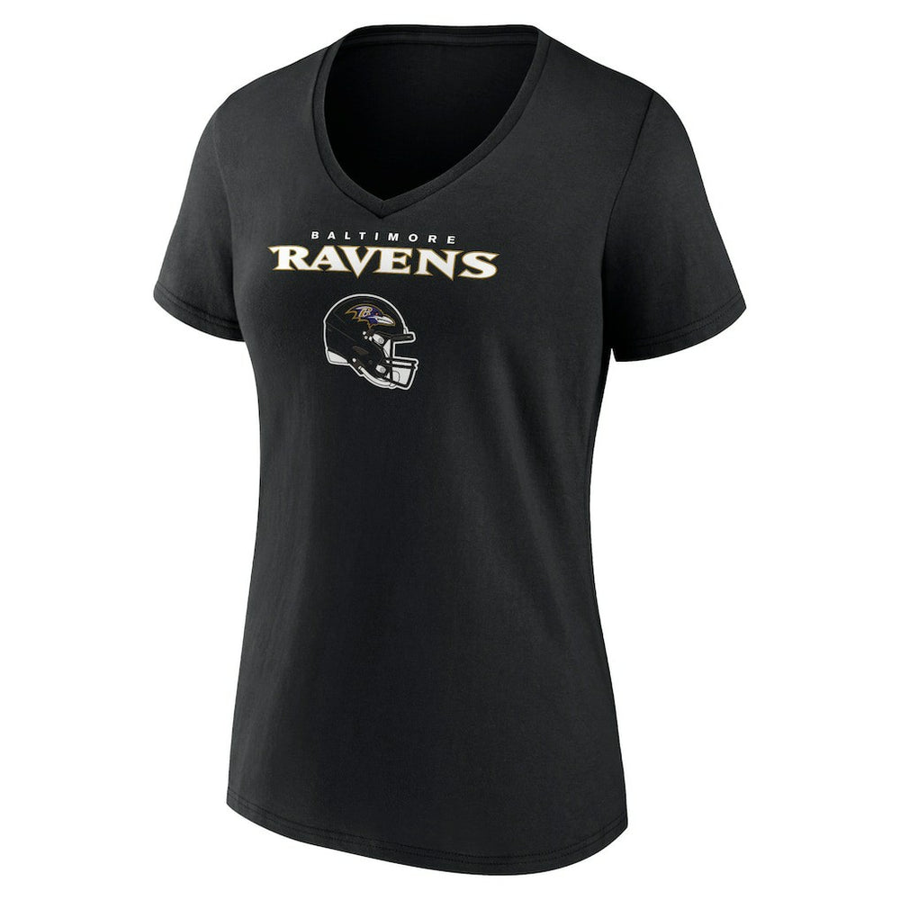 Lamar Jackson Baltimore Ravens Women's Team Wordmark Name & Number V-Neck T-Shirt - Black for sale