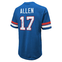 Josh Allen Buffalo Bills Majestic Threads Name & Number Oversize Fit T-Shirt - Royal on sale