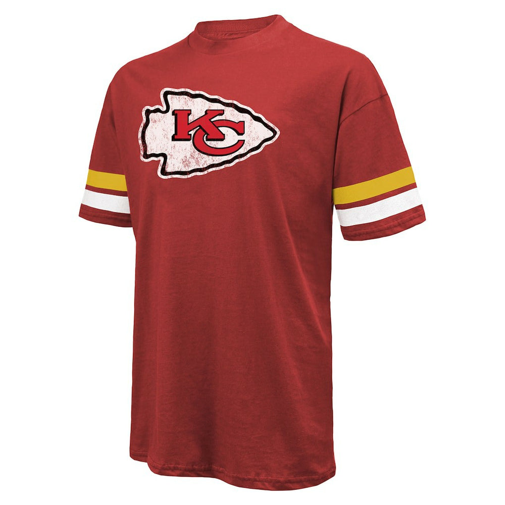Patrick Mahomes Kansas City Chiefs Majestic Threads Name & Number Oversize Fit T-Shirt - Red on sale